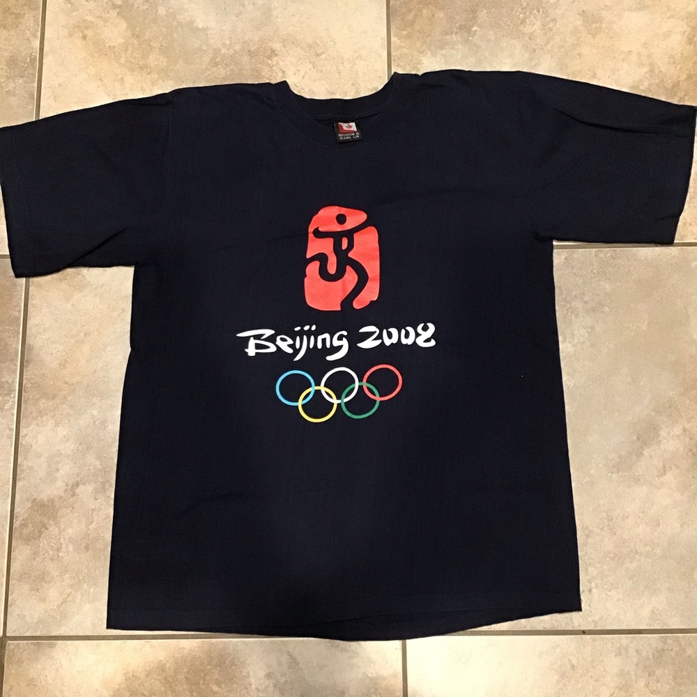 Beijing Olympics 2008 Summer Games Short Sleeve T-Shirt Mens Size XL